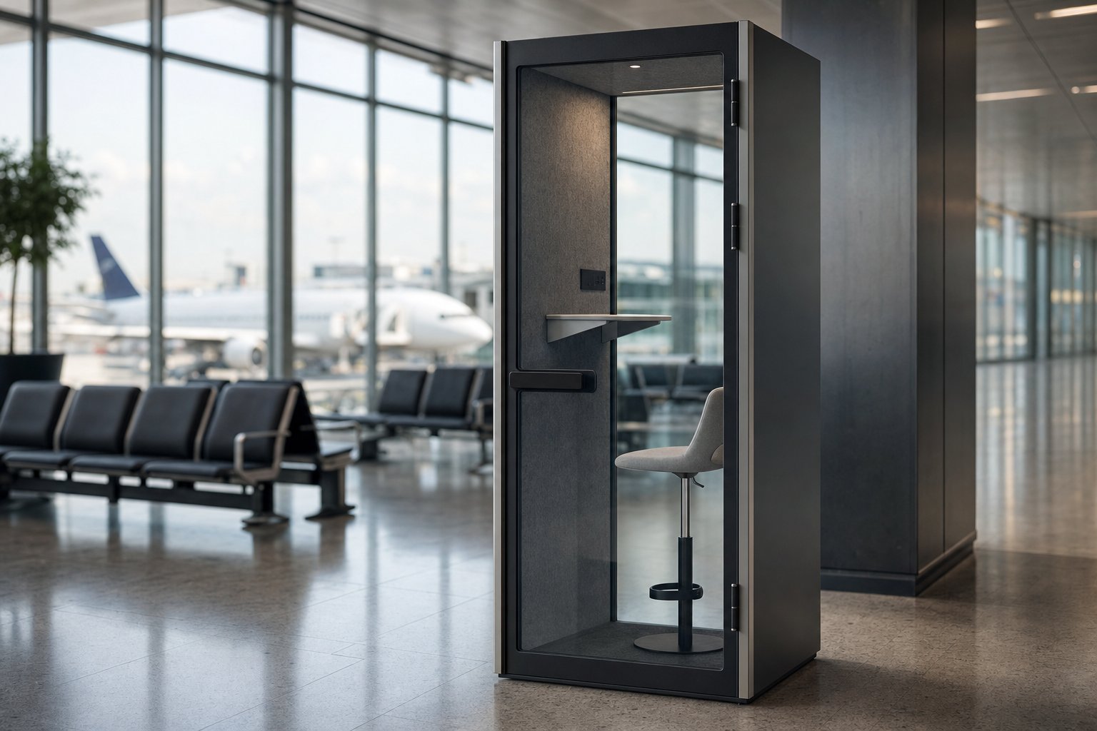 Airport terminal lounge