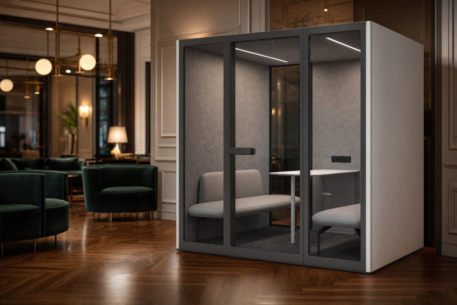Boutique hotel lounge