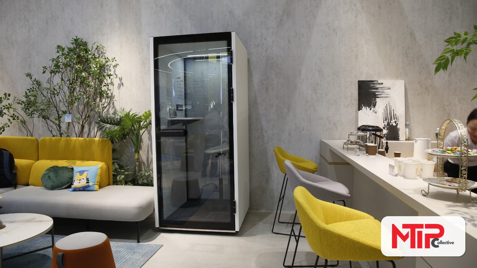 MTIP Studio pod next to lobby café